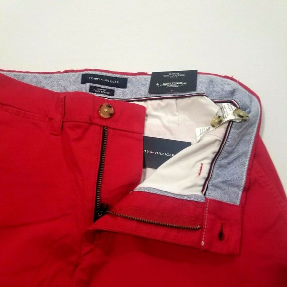 Tommy Hilfiger Men's Stretch Chino Pants Slim Fit - Picture 3 of 5